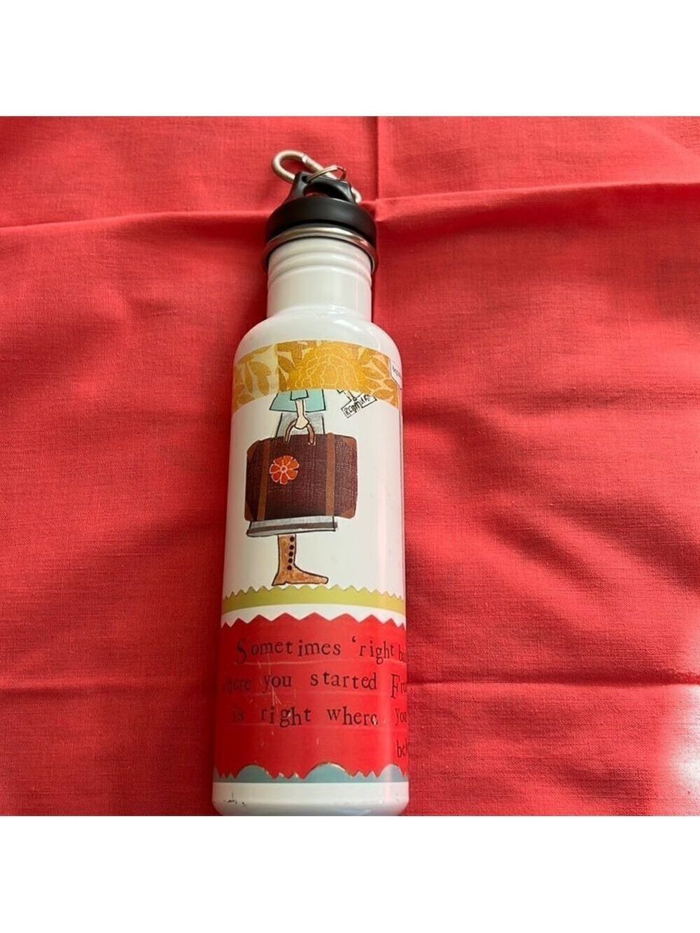 Leigh Standley Stainless Steel water bottle, vintage design
